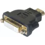 EXERTIS CONNECT HDMI auf DVI-I Adapter, HDMI Stecker auf DVI-I 24+5 Buchse, Schwarz 127951