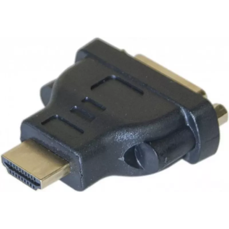 EXERTIS CONNECT HDMI auf DVI-I Adapter, HDMI Stecker auf DVI-I 24+5 Buchse, Schwarz 127951
