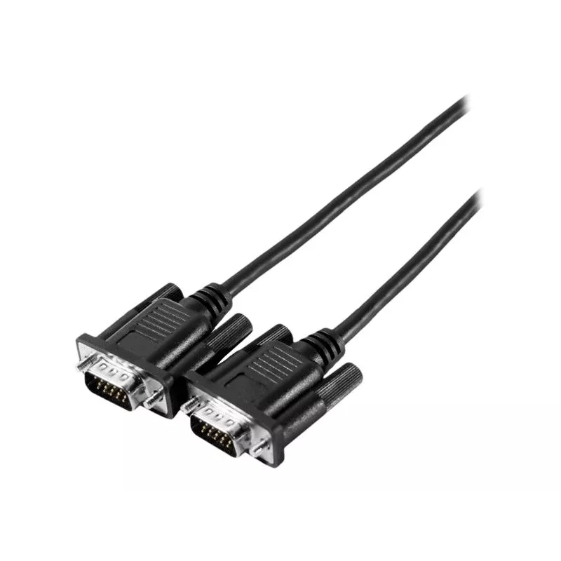 EXERTIS CONNECT SVGA-Monitorkabel Eco, 15-pol HD D-Sub Stecker-Stecker, 10,0 m, Schwarz 117740