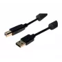 Exertis Connect USB 2.0 Typ-A Stecker auf Typ-B Stecker Kabel, 3m, Schwarz 532432