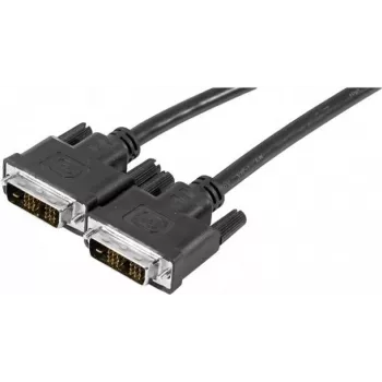 EXERTIS CONNECT DVI-D Single Link Monitor-Kabel, 18+1 Pin Stecker zu Stecker, 1,8 m, Schwarz 127475