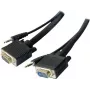 EXERTIS CONNECT S-VGA-Monitorkabel mit Audio, 15-poliger HD D-Sub Stecker auf Stecker, 5,0 m, Schwarz 137221