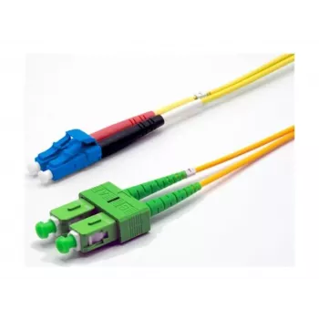 Ekivalan OS2 Duplex LWL Patchkabel LC/SC APC, 9/125 µm, Gelb, 3 m COZ008DALC2SJ0030A