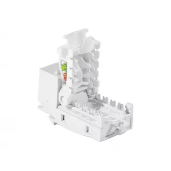 TECLINE RJ45 Keystone Jack, Cat.6 UTP, werkzeugfrei, Weiß 272883