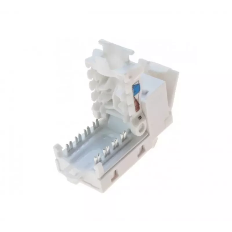 TECLINE RJ45 Keystone Jack, Cat.6 UTP, werkzeugfrei, Weiß 272883