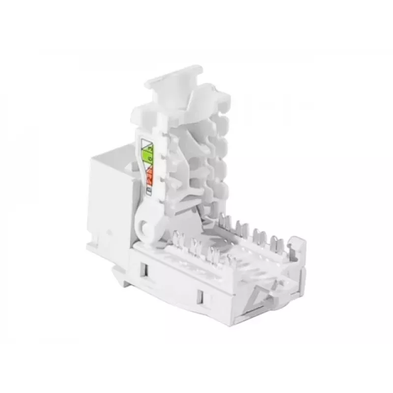 TECLINE RJ45 Keystone Jack, Cat.6 UTP, werkzeugfrei, Weiß 272883