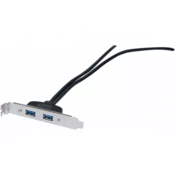 Exertis Connect USB 2.0 Verlängerungskabel, USB-A Stecker auf USB-A Buchse, 0,25 m, Schwarz 146697