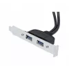 Exertis Connect USB 2.0 Verlängerungskabel, USB-A Stecker auf USB-A Buchse, 0,25 m, Schwarz 146697