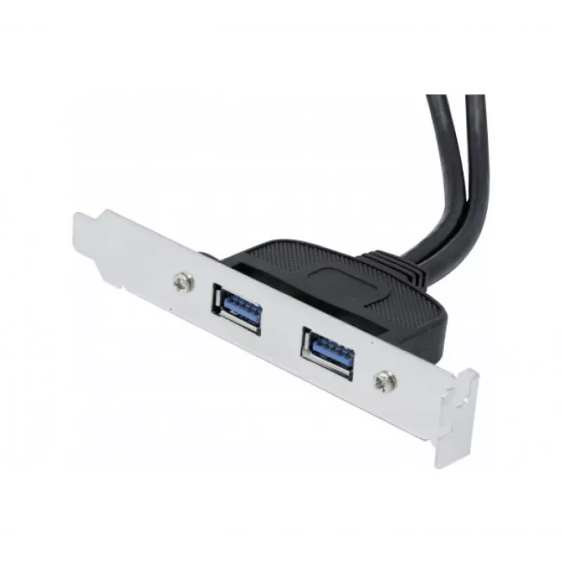 Exertis Connect USB 2.0 Verlängerungskabel, USB-A Stecker auf USB-A Buchse, 0,25 m, Schwarz 146697