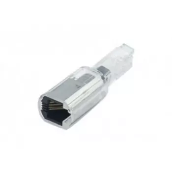 EXERTIS CONNECT Telefonhörer-Kabelentwirrer - Verhindert Verdrehen, 360° Drehgelenk, RJ9/RJ10/RJ22, Schwarz (280101)