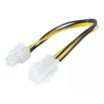 EXERTIS CONNECT P4 Stromverlängerungskabel 30cm Schwarz 4-Pin ATX12V EXC147562