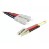 Exertis Connect LC/UPC auf ST/UPC Multimode Duplex LWL Patchkabel, OM2 50/125µm, LSZH, Orange, 3m 392673