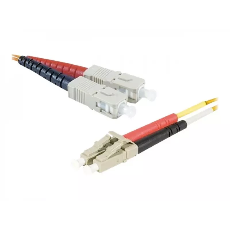 Exertis Connect LC/UPC auf ST/UPC Multimode Duplex LWL Patchkabel, OM2 50/125µm, LSZH, Orange, 3m 392673