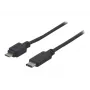EXERTIS CONNECT USB 2.0 Kabel, USB Typ-C auf Micro-B, Schwarz, 1,0 m 150301