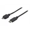 EXERTIS CONNECT USB 2.0 Kabel, USB Typ-C auf Micro-B, Schwarz, 1,0 m 150301