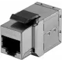 EXERTIS CONNECT Cat.6 Keystone-Kupplung RJ45 Buchse zu RJ45 Buchse, Weiß (272240)