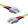 EXERTIS CONNECT OM5 SC Duplex auf SC Duplex LWL Patchkabel, 50/125 µm, LSZH, Limettengrün, 10 m 392906