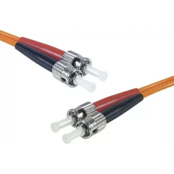 Exertis Connect ST/UPC auf ST/UPC Multimode Duplex LWL Patchkabel, OM2 50/125µm, LSZH, Orange, 10m 392716