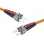 Exertis Connect ST/UPC auf ST/UPC Multimode Duplex LWL Patchkabel, OM2 50/125µm, LSZH, Orange, 10m 392716