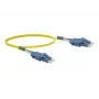 Exertis Connect LC/UPC auf LC/UPC Uniboot Single-Mode OS2 Duplex Glasfaser-Patchkabel, 1m, Gelb 392931