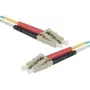 EXERTIS CONNECT HD OM3 LC Duplex Glasfaser-Patchkabel, 50/125 µm, Aqua, 0,5 m 392720