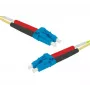 EXERTIS CONNECT OS2 LC Duplex auf LC Duplex UPC LWL-Patchkabel, 9/125 µm, Gelb, 15 m 392847