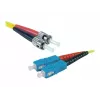 Exertis Connect ST/UPC auf SC/UPC Single-Mode Duplex OS2 Glasfaser-Patchkabel, 3m, Gelb 392883