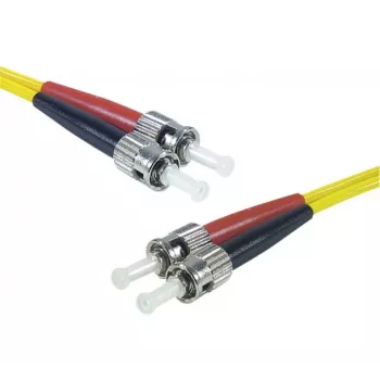 EXERTIS CONNECT Glasfaser-Patchkabel Eco, OS2 Singlemode, Duplex ST/UPC auf ST/UPC, Gelb, 1,0 m 392891