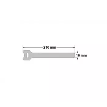 Exertis Connect Klett-Kabelbinder-Set, 210 mm x 16 mm, 15 Stück, 5 Farben (Schwarz, Blau, Grün, Gelb, Rot)