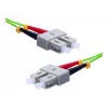 EXERTIS CONNECT OM5 SC Duplex auf SC Duplex UPC LWL-Patchkabel, 50/125 µm, Limettengrün, 5 m 392904