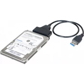 Exertis Connect 508305 USB 3.0 zu SATA Adapter für 2,5 inch SSD/HDD, Schwarz