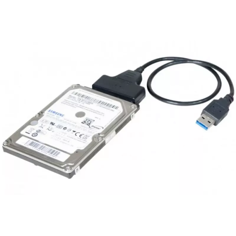 Exertis Connect 508305 USB 3.0 zu SATA Adapter für 2,5 inch SSD/HDD, Schwarz