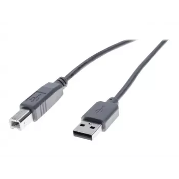 Exertis Connect USB 2.0 Kabel USB-A Stecker auf USB-B Stecker 1,0m Grau 532407