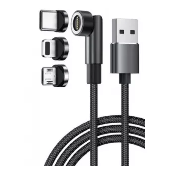 Exertis Connect USB 3-in-1 Ladekabel mit USB-C, Micro-B, Lightning (640297)
