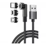 Exertis Connect USB 3-in-1 Ladekabel mit USB-C, Micro-B, Lightning (640297)