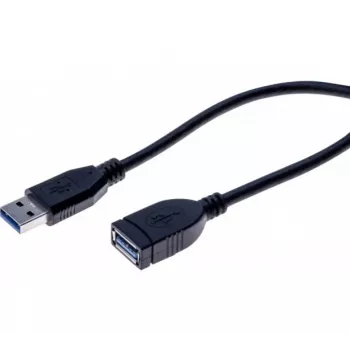 EXERTIS CONNECT Tecline 532462 USB 3.2 Gen 1 Kabel, USB-A auf USB-B, 3 m, Schwarz
