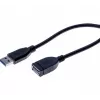 EXERTIS CONNECT Tecline 532462 USB 3.2 Gen 1 Kabel, USB-A auf USB-B, 3 m, Schwarz