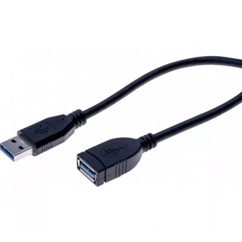 EXERTIS CONNECT Tecline 532462 USB 3.2 Gen 1 Kabel, USB-A auf USB-B, 3 m, Schwarz