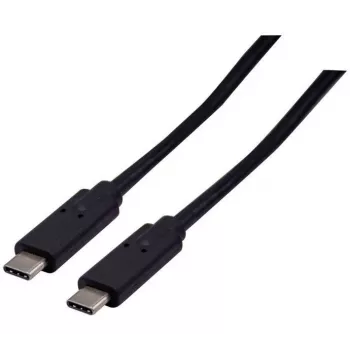 EXERTIS CONNECT USB 3.2 Gen 2x2 Kabel 20 Gbps / 240W USB-C zu USB-C, Schwarz, 1,0 m (532649)