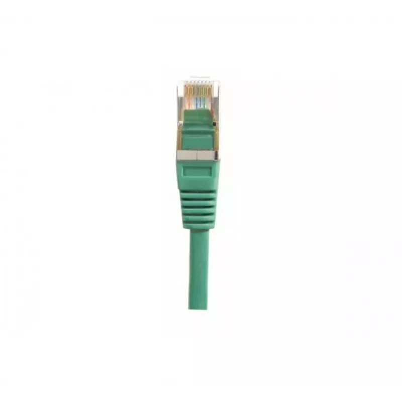 EXERTIS CONNECT Cat.6 F/UTP Patchkabel, 25 m, Grün, RJ45, Slim-Knickschutz 853330