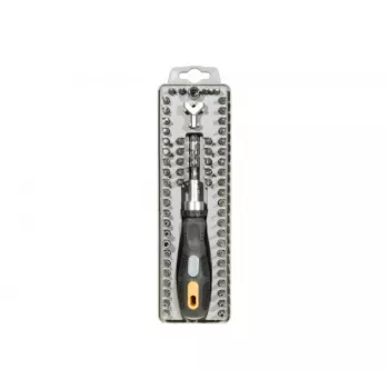 EXERTIS CONNECT 62-teiliges Ratschen-Schraubendreher-Set mit Bits und Aufbewahrungskoffer 815604