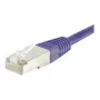 EXERTIS CONNECT Cat.6 F/UTP Patchkabel, 30m, Violett, Schlanke Snagless-Knickschutztüllen, RJ45 853348