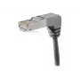 EXERTIS CONNECT Cat.6A S/FTP Patchkabel, gewinkelt, 0,7 m, Grau 854287