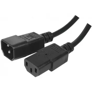 Exertis Connect IEC-Netzkabel C14 auf C13, halogenfrei, Schwarz, 1,8 m 807952