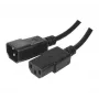 Exertis Connect IEC-Netzkabel C14 auf C13, halogenfrei, Schwarz, 3,0 m 807953