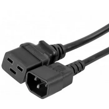 EXERTIS CONNECT IEC C14 auf C19 Stromverlängerungskabel 3m Schwarz 808007