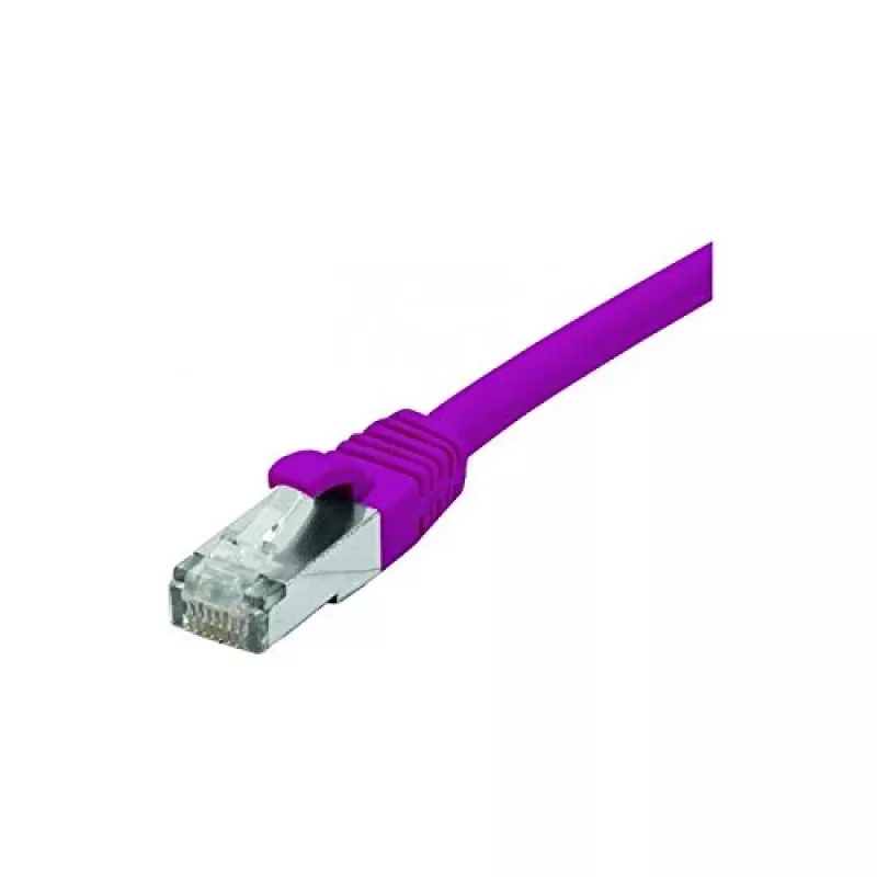 EXERTIS CONNECT Cat. 6 F/UTP Patchkabel, 2 m, Violett, PoE, halogenfrei 854413