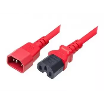 Exertis Connect IEC C14 auf C15 Netzkabel, Rot, 1,8 m 808364