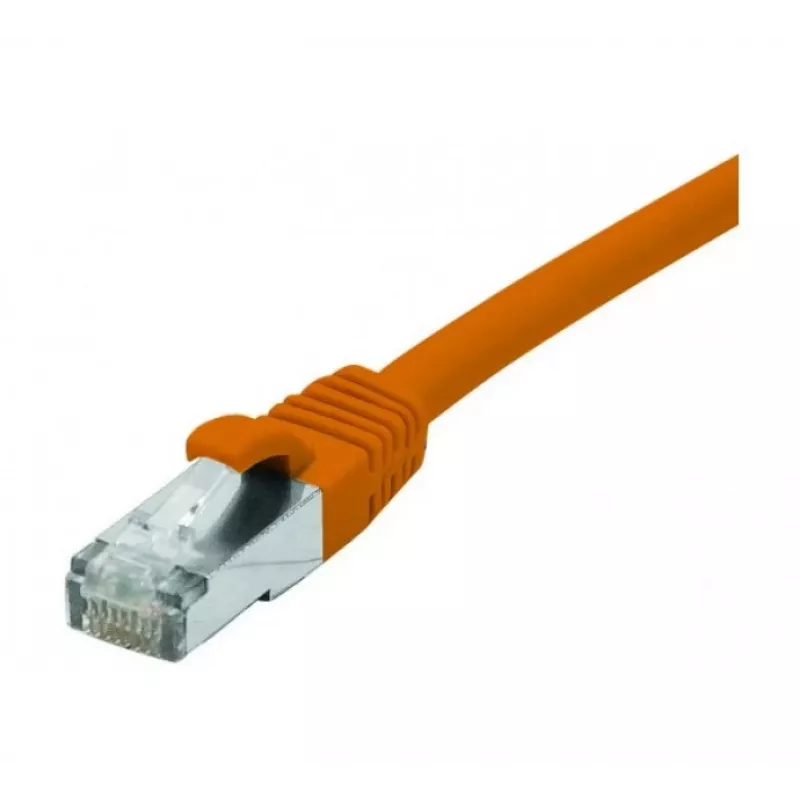 EXERTIS CONNECT Cat6 F/UTP Patchkabel, PoE, LSZH, Orange, 1m 854422