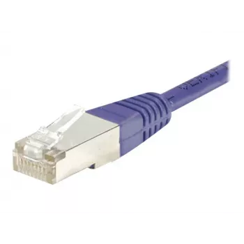 EXERTIS CONNECT Cat.6 F/UTP Patchkabel, Violett, 15 m, Slim Snagless Boot 853340